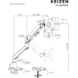 Кронштейн для монитора KEIZEN KZ-20396119 - Фото 23