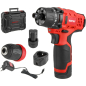 Дрель-шуруповерт аккумуляторная WORTEX BD 1215 Li SET (1326470)