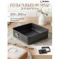 Форма для выпечки металлическая разъемная PERFECTO LINEA Starcook 26х26х6,5 см (16-262671)