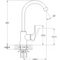 Смеситель для кухни ECONOCE серия 580 (EC0581) - Фото 2