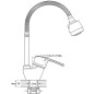Смеситель для кухни ECONOCE серия 470 (EC0473) - Фото 2