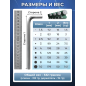 Набор ключей шестигранных 1,5-10 мм 9 предметов длинных ВОЛАТ (11010-09) - Фото 4