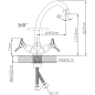 Смеситель для кухни ECONOCE серия 500 (EC0503) - Фото 2
