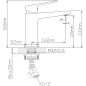 Смеситель для умывальника AV ENGINEERING Pos (AVPOS1-A171-110) - Фото 2