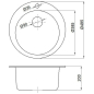 Мойка из искусственного камня AV ENGINEERING Point серебро (AVE495495SLA) - Фото 4