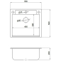 Мойка из искусственного камня AV ENGINEERING Unit серый (AVE550500GRA) - Фото 4