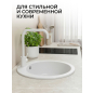 Мойка из искусственного камня AV ENGINEERING Point белый (AVE495495WTA) - Фото 2