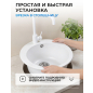 Мойка из искусственного камня AV ENGINEERING Point белый (AVE495495WTA) - Фото 9