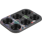 Форма для выпечки металлическая прямоугольная 26,5х18,5х3 см PERFECTO LINEA Starcook 6 кексов (16-271931)