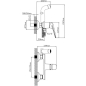 Смеситель для биде AV ENGINEERING Pos (AVPOS2-A174-120) - Фото 2