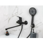 Смеситель для ванны AV ENGINEERING Win black (AVWIN7-BL165-122) - Фото 3