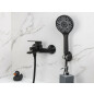 Смеситель для ванны AV ENGINEERING Win black (AVWIN3-BL165-130) - Фото 3