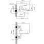 Смеситель для ванны AV ENGINEERING Win black (AVWIN3-BL165-130) - Фото 2