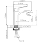 Смеситель для умывальника AV ENGINEERING Win (AVWIN1-A165-110) - Фото 2