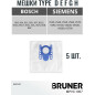 Мешки для пылесоса Bosch D E F G H BRUNER (MPVC-1007) - Фото 2