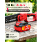 Пила цепная аккумуляторная WORTEX CEC 2518-2 ALL1 SOLO (1334827) - Фото 10