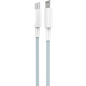 Кабель USB KEIZEN KZ-5289104, Type-C - Lightning, PD20W, 1 м, голубой - Фото 7