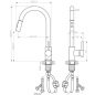 Смеситель для кухни AV ENGINEERING Tro хром (AVTRO1-10698CH) - Фото 2