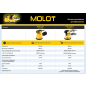 Шлифмашина эксцентриковая (орбитальная) MOLOT MRS 1245 E (1335577) - Фото 10