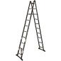 Лестница телескопическая алюминиевая двухсекционная 820 см 28,8 кг STARTUL Black Line (ST9932-082) - Фото 8