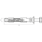 Дюбель фасадный 10х200 мм нейлон потай с шурупом STARFIX 50 штук (SM-46176-50) - Фото 2