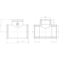 Тройник латунный редукционный 1"х3/4"х1" с внутренней резьбой AV ENGINEERING (AVE306014) - Фото 2