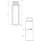 Удлинитель латунный внутренняя-наружная 1/2"х70 мм усиленный AV ENGINEERING хром (AVE301021) - Фото 2