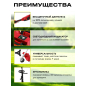 Триммер аккумуляторный WORTEX TB 3036-1 ALL1 XLT SET (1334872) - Фото 2