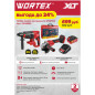 Перфоратор аккумуляторный WORTEX CRH 1824-2 XLT и Шлифмашина угловая (болгарка) WORTEX CAG 1812-1 Е ALL1 SET (1329852) - Фото 2