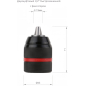 Патрон быстрозажимной двухмуфтовый 2-13 мм 1/2" RIPARTS (RI-003) - Фото 4