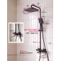 Душевая стойка ECONOCE серия 810 черный (EC0812BL) - Фото 8