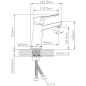 Смеситель для умывальника ECONOCE серия 570 черный (EC0571BL) - Фото 3