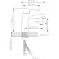 Смеситель для умывальника ECONOCE серия 810 черный (EC0811BL) - Фото 9