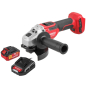 Шлифмашина угловая аккумуляторная WORTEX CAG 1812-2 E XLT SET (1334917) - Фото 3