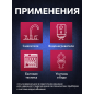 Гибкая подводка для воды nylon иголка М10 короткая - гайка 1/2" ECONOCE 150 см (EC033150) - Фото 4
