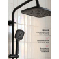Душевая стойка ECONOCE D35 серия 730 черный (EC0734BL) - Фото 7