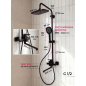 Душевая стойка ECONOCE D35 серия 730 черный (EC0734BL) - Фото 9