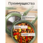 Сковорода алюминиевая 26 см PERFECTO LINEA Cook&Fun природный зелёный (55-265813) - Фото 2