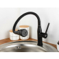Смеситель для кухни ECONOCE D35 серия 730 черный (EC0733BL) - Фото 4
