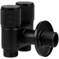 Кран вентильный угловой 1/2" AV ENGINEERING черный (AVE258002) - Фото 2