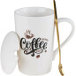 Кружка керамическая с крышкой и ложкой PERFECTO LINEA Coffee Day 350 мл (17-350701) - Фото 2