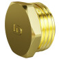Заглушка латунная 1/2" c наружной резьбой LD (LD.65.505.15)