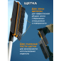 Щетка для снега со скребком телескопическая FISKARS X-series 96-121 см (1078492) - Фото 5