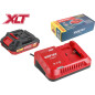 Комплект аккумулятор 18В 2Ач и зарядное устройство 1х2 А WORTEX ALL1 XLT SET (2329017)