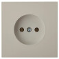 Розетка скрытая BYLECTRICA Carre песочная (РС16-1601 песочн)