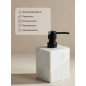 Дозатор для жидкого мыла PERFECTO LINEA Element Marble белый (35-618701) - Фото 5