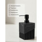 Дозатор для жидкого мыла PERFECTO LINEA Element Marble черный (35-618601) - Фото 5