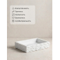 Мыльница PERFECTO LINEA StoneWave белый (35-130813) - Фото 5