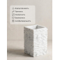 Стакан PERFECTO LINEA StoneWave белый (35-130812) - Фото 5