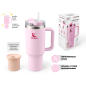 Термокружка c трубочкой PERFECTO LINEA Styley delicate rose 1,18 л (27-120011) - Фото 2